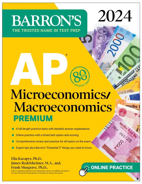 AP Microeconomics/Macroeconomics Premium, 2024: 4 Practice Tests