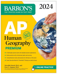 AP Human Geography Premium, 2024: 6 Practice Tests +