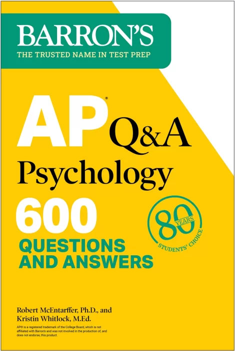 AP Q&A Psychology: 600 Questions and Answers (Barron's Test