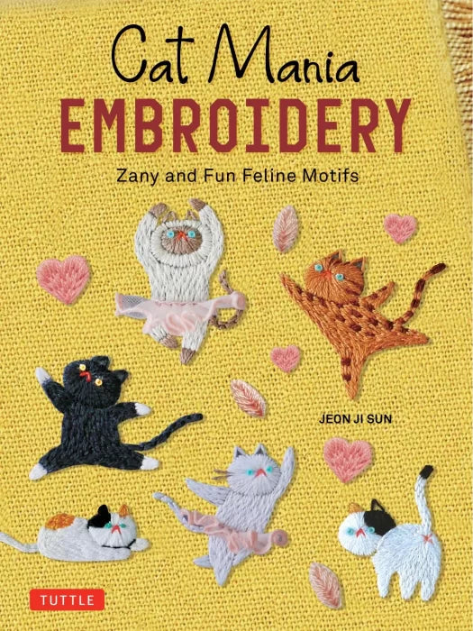 Cat Mania Embroidery: Zany and Fun Feline Motifs