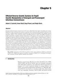 2017 [Methods in Molecular Biology] Reverse Genetics of RNA Viruses Volume 1602 __ Efficient Reverse Genetic Systems for