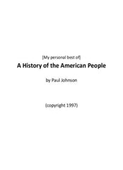 A History of the American People