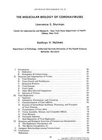 1983 [Advances in Virus Research] Volume 28 __ The Molecular Biology of Coronaviruses