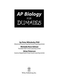 AP Biology for Dummies (ISBN - 0470224878)